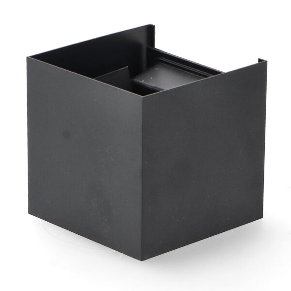 Applique LED Cube Noire 6W IP54 3000K - Ledme - LM6182 – Image 5