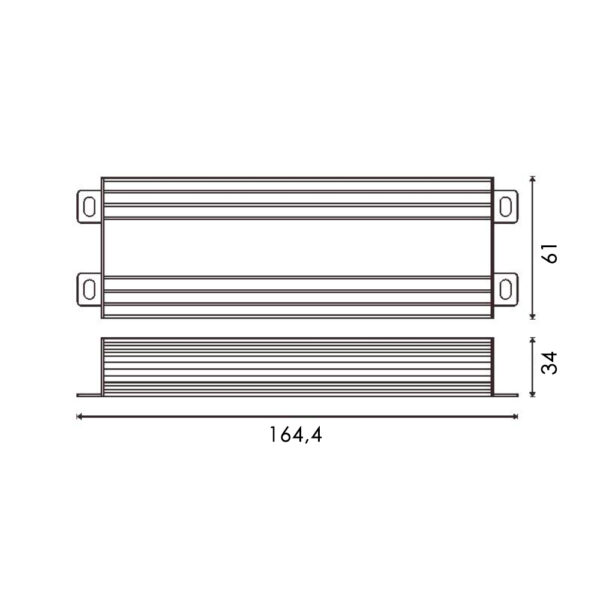 Alimentation Pour Bandes Led Lifud 100W 24Vdc Ip67 - DSC - Ledme - LF-GOE100YV024 – Image 2