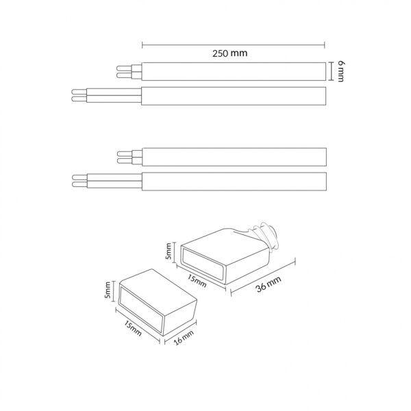 Câble Adaptateur Pour Bande Led 220Vac Ruzok - Ledme - LM0004 – Image 2