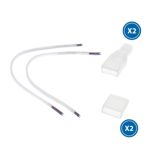 Câble Adaptateur Pour Bande Led 220Vac Ruzok - Ledme - LM0004