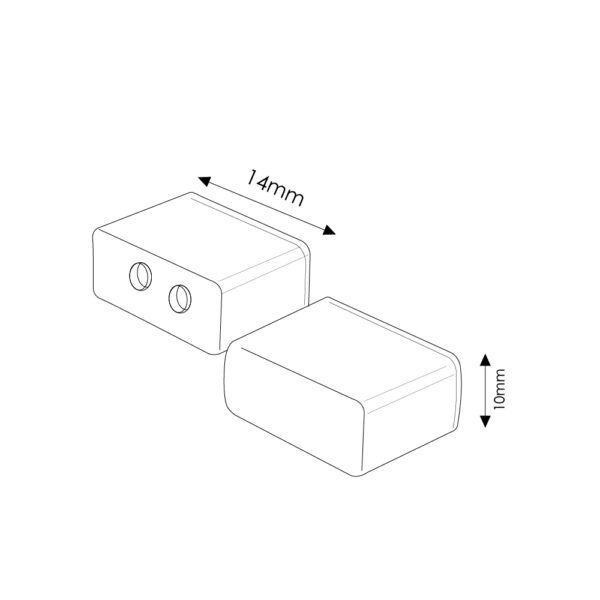 Pack début et fin de course Néon LED Flexible 12VDC Lettres - Ledme - LM0042 – Image 2