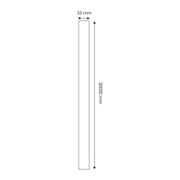 Diffuseur Opale pour Barre de Tronc - 30 mètres - Ledme - LM0072 – Image 2