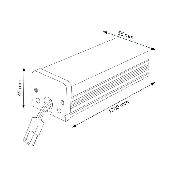 Barre Linéaire Trian 40W 4500K - Ledme - LM1176 – Image 2