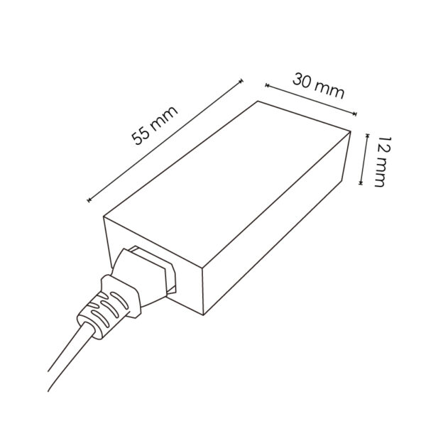 Adaptateur secteur pour bandes LED 60W 12VDC - Ledme - LM2031 – Image 2