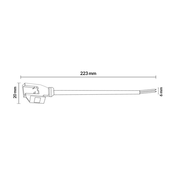 Adaptateur de câble à sertir pour Tira LED 220VAC Ruzok - Ledme - LM2038 – Image 2