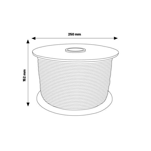 Tuyau de Câble Électrique Plat Oxygène 2x0,5mm² pour Bandes LED Monocolores - 500 mètres - Ledme - LM2050 – Image 2