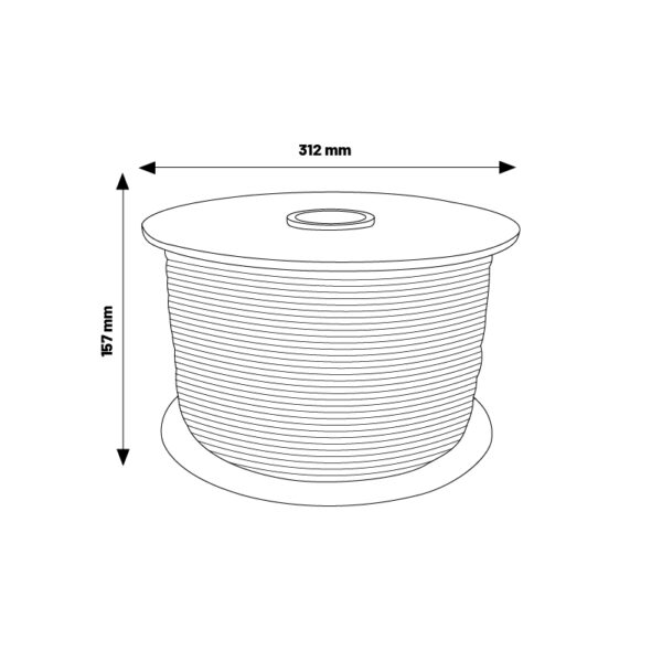 Tuyau de Câble Électrique Plat 4x0,25mm² pour Bandes LED RGB - 500 mètres - Ledme - LM2053 – Image 2
