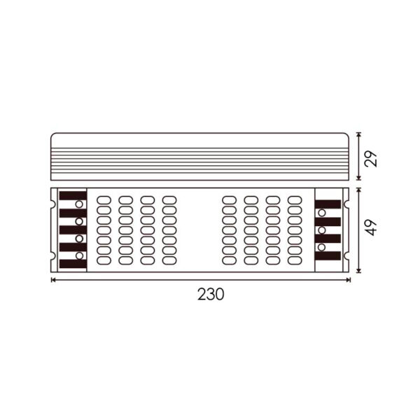 Source d'alimentation dimmable pour Triac LED 80W 24VDC - Ledme - LM2106 – Image 2