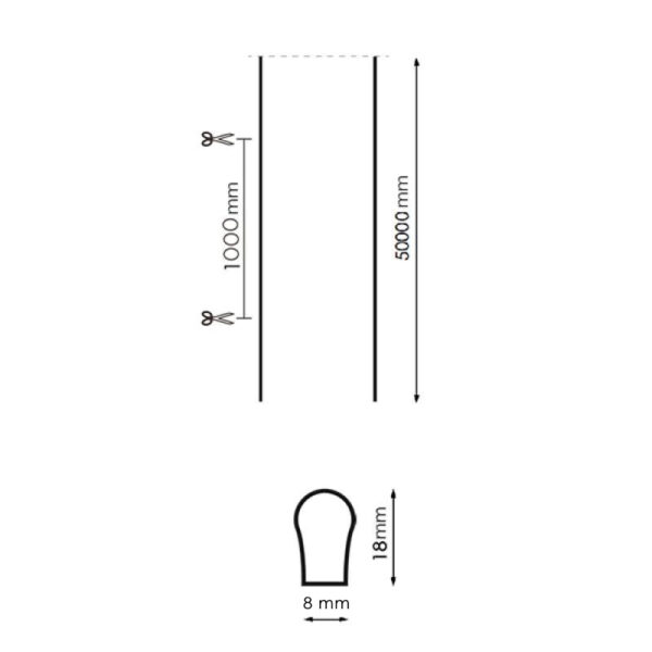 Néon de LED Flexible 220VAC Prozny 8.5W/m - 50 Métros Bleu - Ledme - LM2153 – Image 2