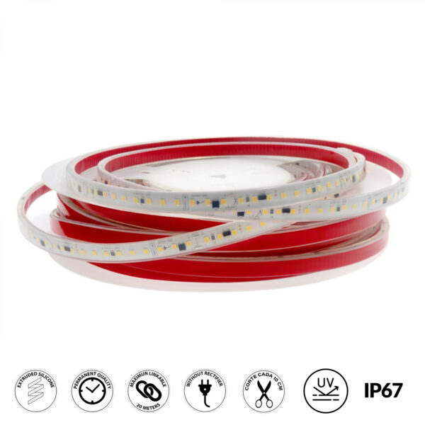Tiroir Led 220Vac Smd2835 Ruzok 17W/m IP67 - 20 Métros 4500K - Ledme - LM2164