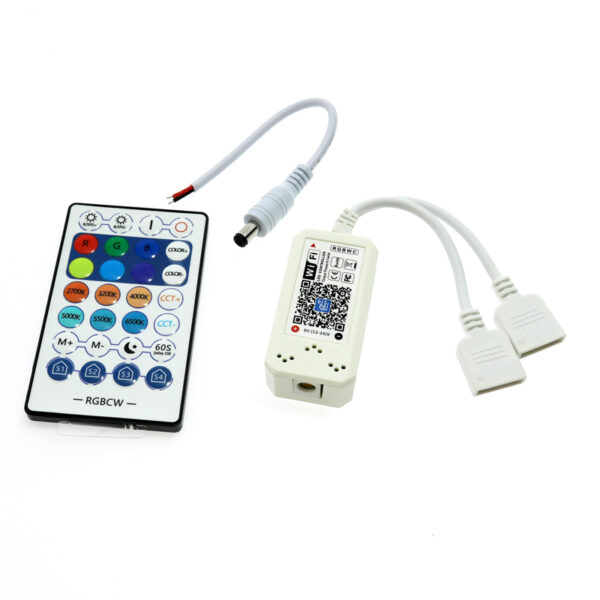 Mini contrôleur pour bandes LED RGBW avec télécommande IR / Magic Home APP - Ledme - LM2180