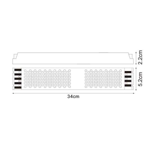 Alimentations slim pour bandes LED 400W 24VDC - Ledme - LM2255 – Image 2