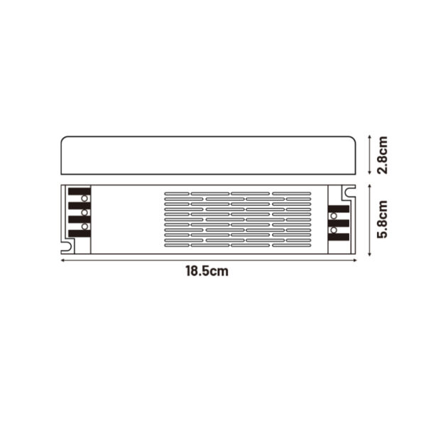 Alimentations slim pour bandes LED 200W 12VDC - Ledme - LM2246 – Image 2