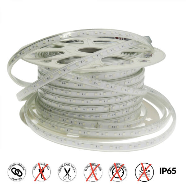 Tiroir LED 220VAC SMD2835 Rapide 14,4W/m - 50 mètres 6000K - Ledme - LM2301