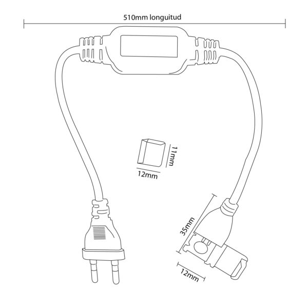 Redresseur bande LED 220V CobNake 15W/m - Ledme - LM2329 – Image 2