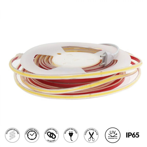Tira de Led 220Vac Cobpro 20W/m IP65 - 20 Métros - DSC 2300K - Ledme - LM2339