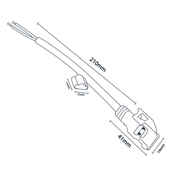 Câble adaptateur serti pour Bande LED Cobpro 220VAC - Ledme - LM2340 – Image 2