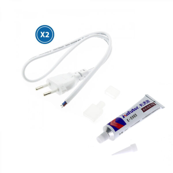 Câble Adaptateur Pour Bande Led 220Vac Bergame - Ledme - LM2358A