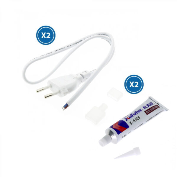 Câble Adaptateur Pour Bande Led 220Vac Ruzok/Brescia - Ledme - LM2359A