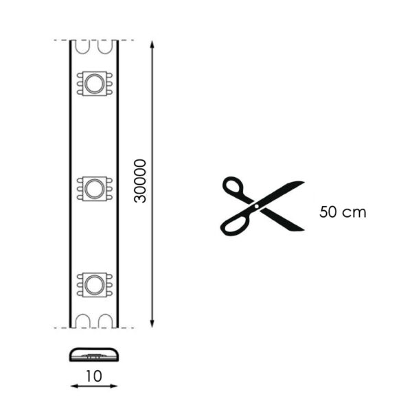 Pack Tira de LED 24V 5050 16L RGB - 30 métros - Ledme - LM2405 – Image 3