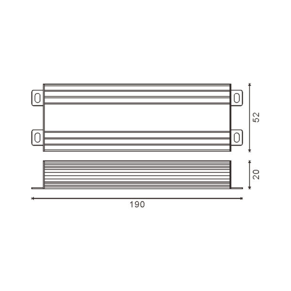 Alimentation Pour Bandes Led 120W 24Vdc Ip65 - Ledme - LM2513 – Image 2