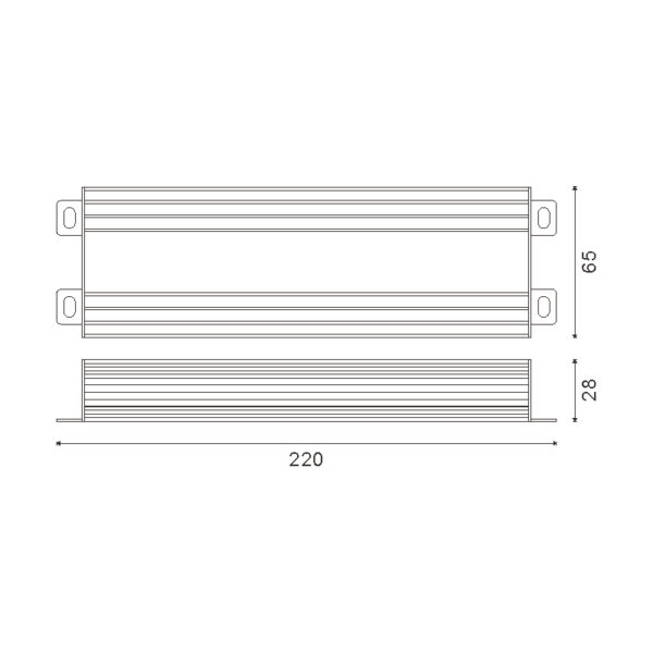 Alimentation Pour Bandes Led 200W 24Vdc Ip65 - Ledme - LM2515 – Image 2