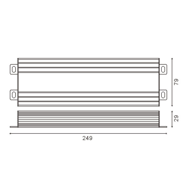 Alimentation Pour Bandes Led 400W 24Vdc Ip65 - Ledme - LM2518 – Image 2