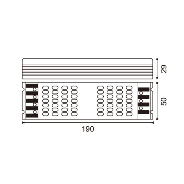 Alimentation Dimable 0-10V Led 60W 12Vdc - Ledme - LM2521 – Image 2