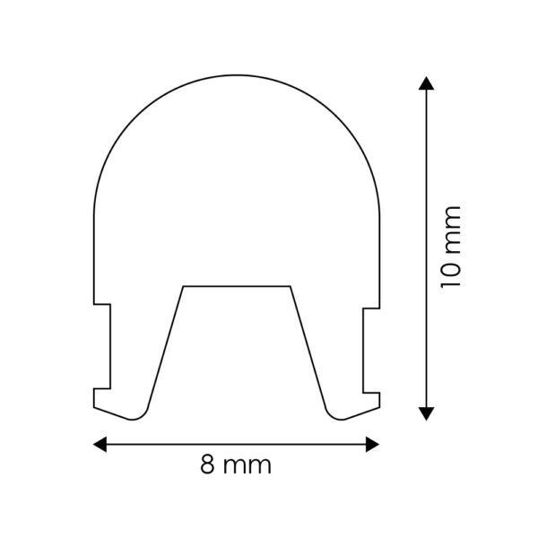 Étui en silicone nouvelle génération 8X10 pour bandes LED - 50 mètres rouge - Ledme - LM2637 – Image 2