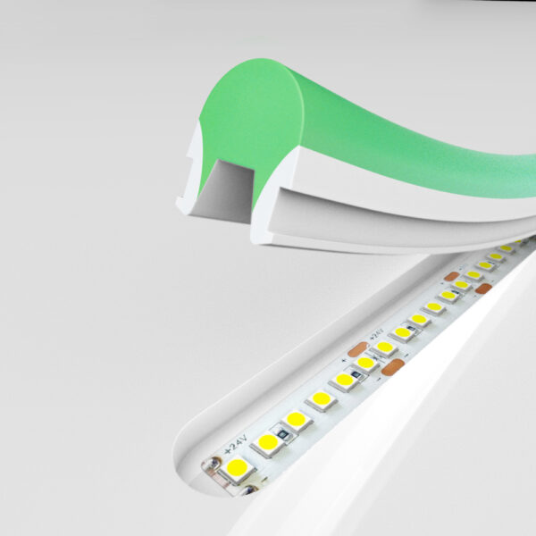 Étui en silicone nouvelle génération 8X10 pour bandes LED - 50 mètres rouge - Ledme - LM2637