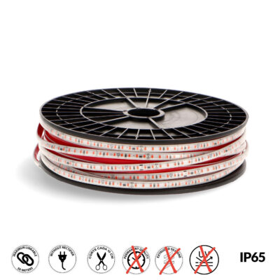 Tiroir LED 220VAC SMD2825 Ecofast 10W/m IP65 - 50 mètres 6000K - Ledme - LM2651