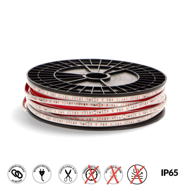 Tiroir LED 220VAC SMD2825 Ecofast 10W/m IP65 - 50 mètres 4500K - Ledme - LM2652