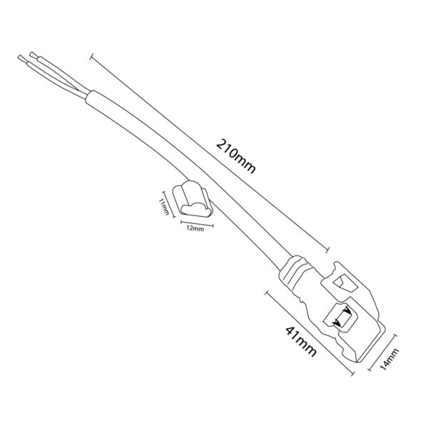 Adaptateur de câble à sertir pour Tira LED 220VAC Ecofast - Ledme - LM2658 – Image 2