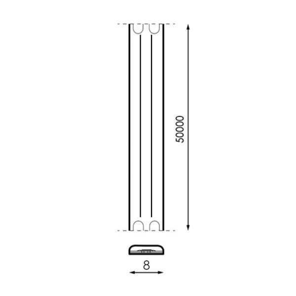 Tira de Led 24V Dc Cobled Nake Ip20 320 Led/m - 5 Métros 6000K - Ledme - LM2811 – Image 2