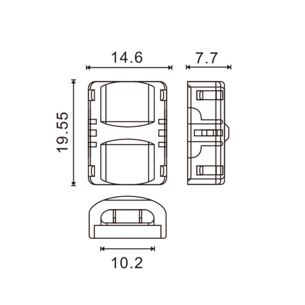 Connecteur Hippo pour Bande LED IP65 10MM 4PIN - Ledme - LM2912 – Image 2