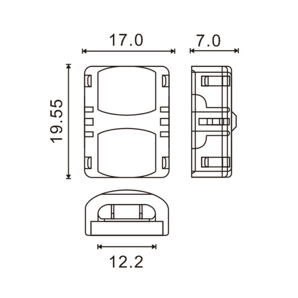 Connecteur Hippo pour Bande LED IP65 12MM 5PIN - Ledme - LM2914 – Image 2