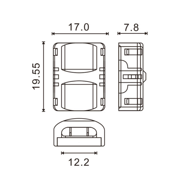 Connecteur Hippo pour Bande LED IP65 12MM 6PIN - Ledme - LM2916 – Image 2