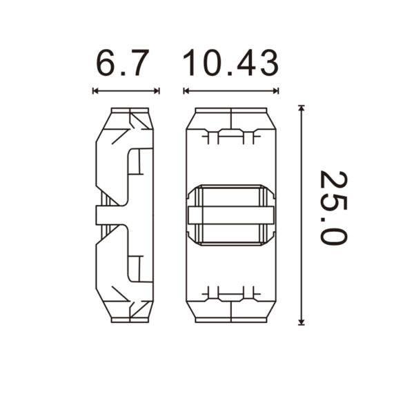 Connecteur rapide pour câble série à 2 broches - max. 36V 10A - Ledme - LM2920 – Image 2