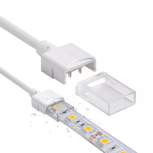 Connecteur de démarrage pour Bande LED IP68 10MM sortie 8MM entrée 2PIN - Ledme - LM2923 – Image 4
