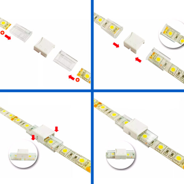 Connecteur intermédiaire pour Bande LED IP68 12MM sortie 10MM entrée 2PIN - Ledme - LM2925 – Image 3