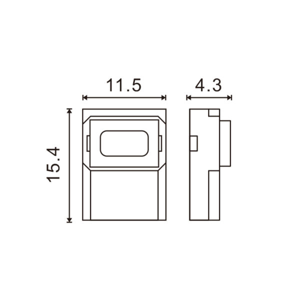 Connecteur UltraMini pour Barrette 10MM 12V/24V Monocolor vers câble 2 fils - Ledme - LM2929 – Image 2