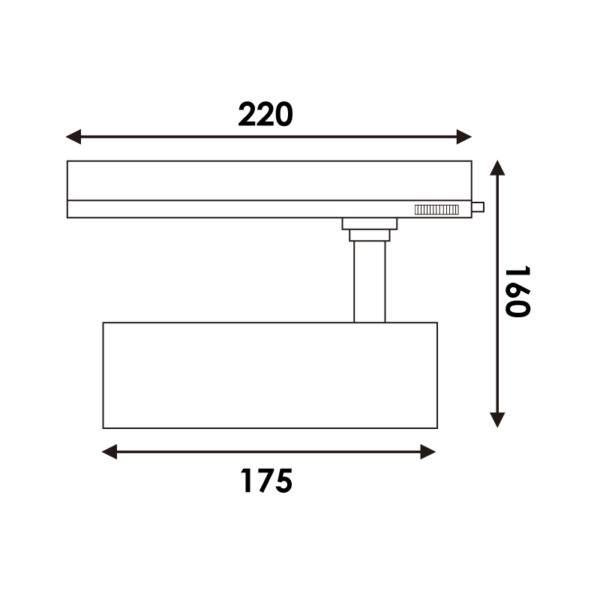 Spot LED sur rail Lepsie 32W Triphasé Sans Flicker - DSC 6000K - Ledme - LM3101 – Image 2