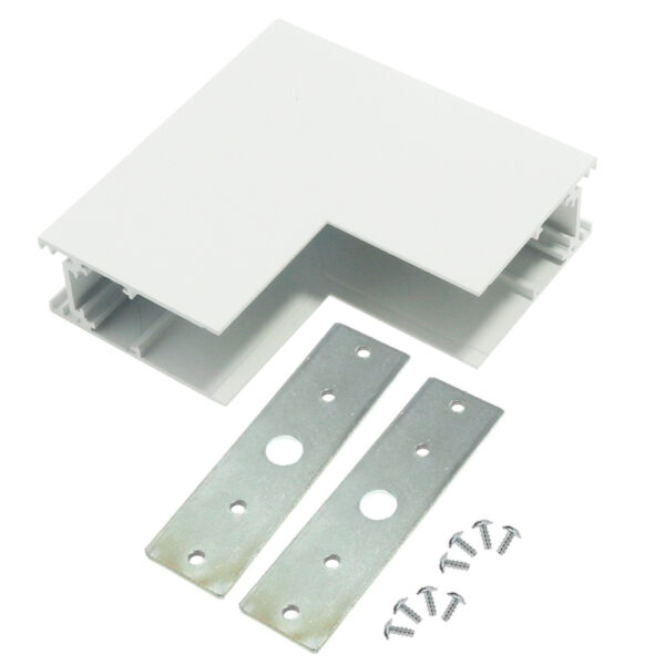 Union verticale en L pour rail magnétique série 20 mm - DSC Blanc - Ledme - LM3246 – Image 4
