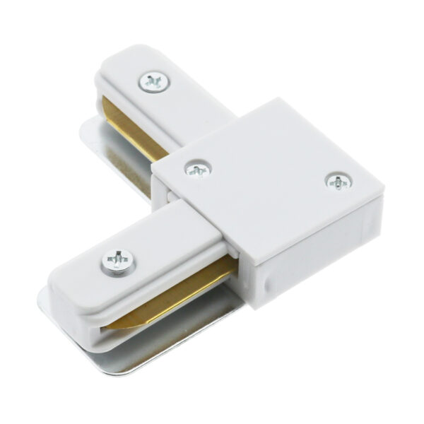 Connecteur en L pour Rail Monophasé Blanc - Ledme - LM3252 – Image 3