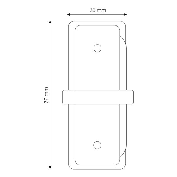 Connecteur I Renforcé pour Rail Monophasé Blanc - Ledme - LM3251 – Image 2