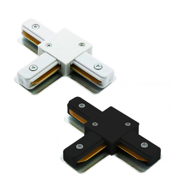 Connecteur en T pour Rail Monophasé Blanc - Ledme - LM3253