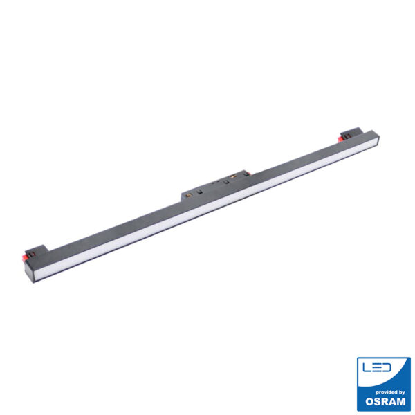 Spot LED Shoiler 18W pour rail magnétique Noir 48V Série 20mm - DSC 3000K - Ledme - LM3466