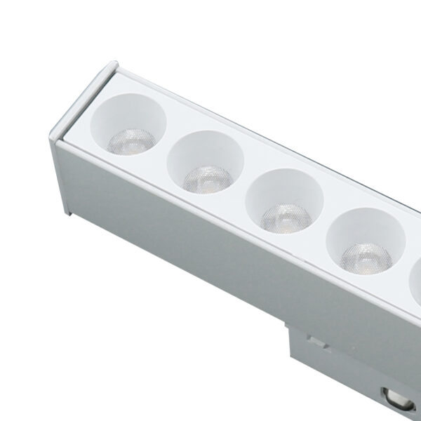 Spot LED Lumiere 12W pour rail magnétique Blanc 48V Série 20mm - DSC 4500K - Ledme - LM3505 – Image 3