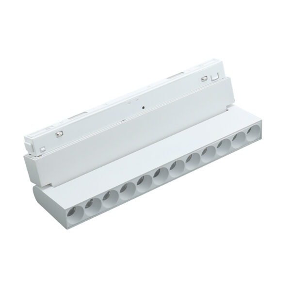 Spot LED Aotrom 12W pour rail magnétique Blanc 48V Série 20mm - DSC 3000K - Ledme - LM3512