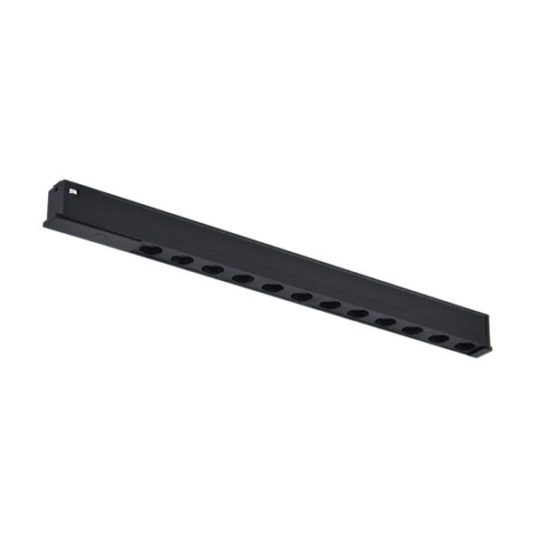 Spot LED Série Couloir 16mm 12W pour rail magnétique Noir 48V 3000K - Ledme - LM3605